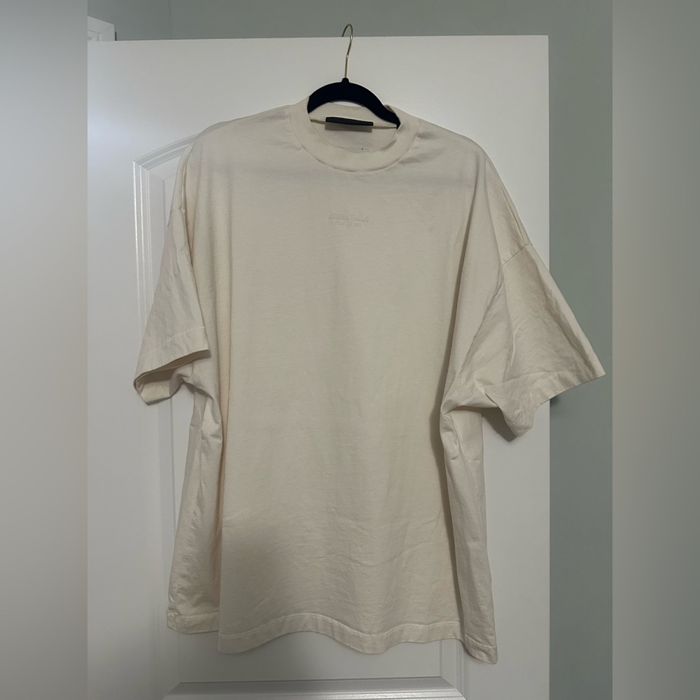 Fear Of God Essentials Cream Short Sleeve Tee